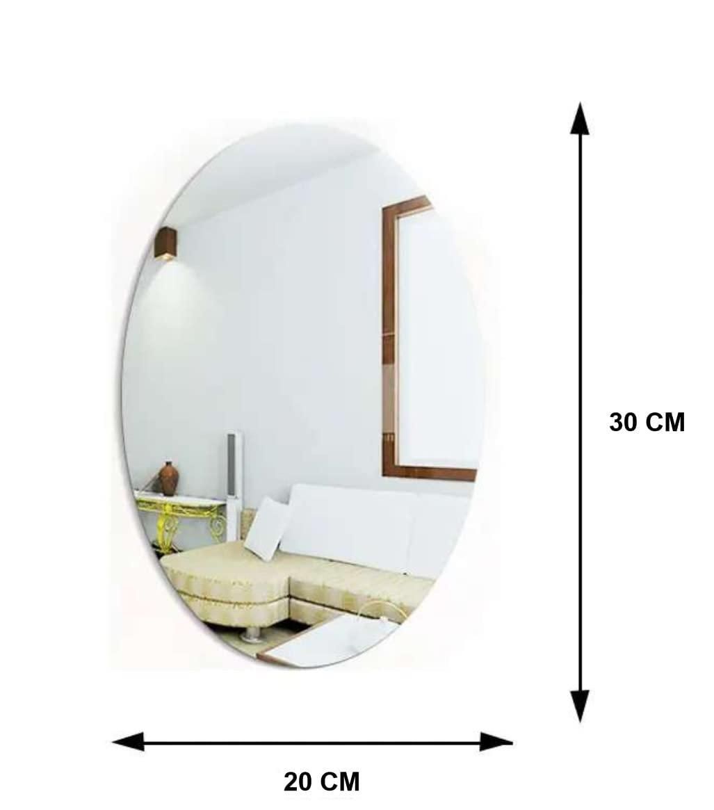 Combo of Oval Shape & Square Shape Mirror (Pack of 2)